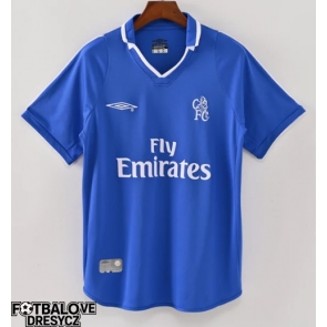Chelsea 2001-2002 Retro Domácí Dres Krátký Rukáv Chelsea 2001-2002 Retro Domácí Dres Krátký Rukáv